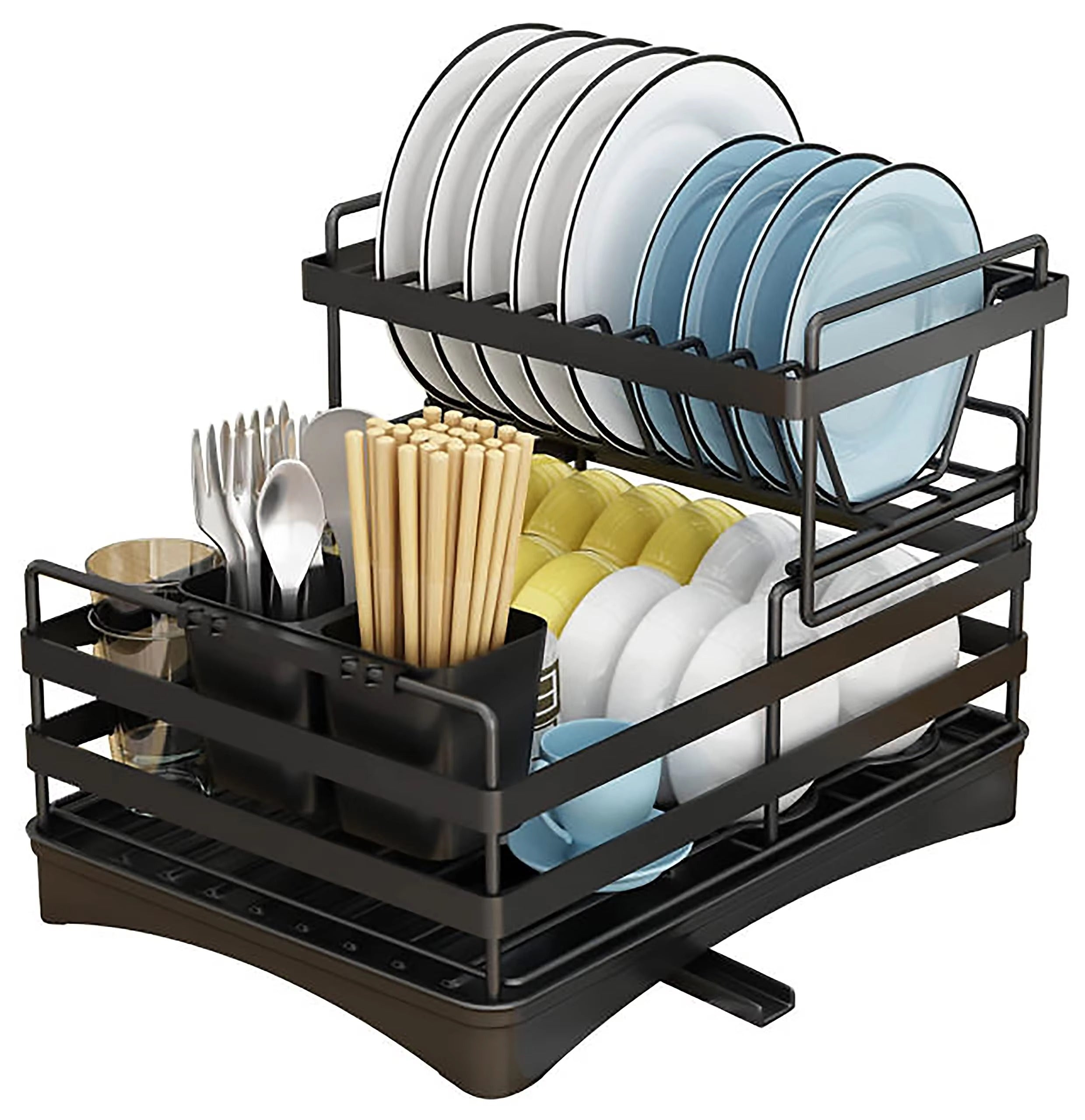 Detachable Large Capacity Dish Drainer Organizer