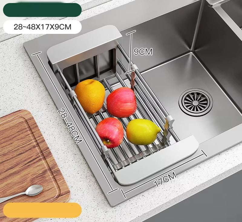 Expandable Dish Drying Rack Over The Sink
