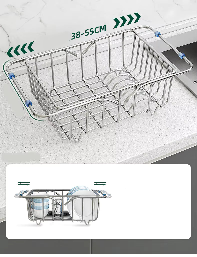 Expandable Dish Drying Rack Over The Sink