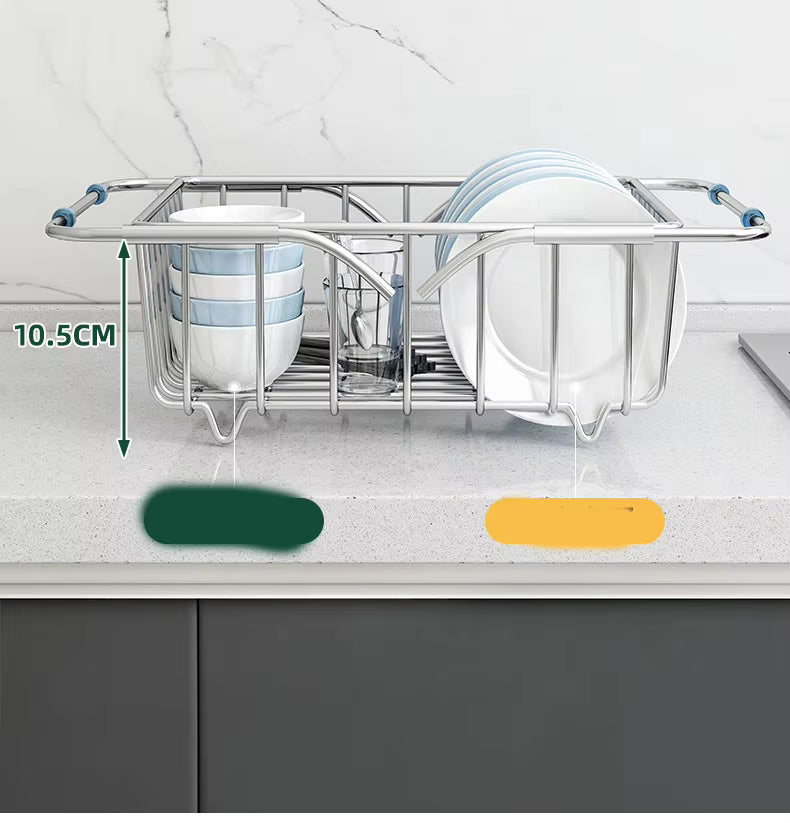 Expandable Dish Drying Rack Over The Sink